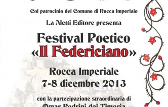 Rocca Imperiale, Il Federiciano – Programma della V edizione del Festival Poetico (Aletti editore)